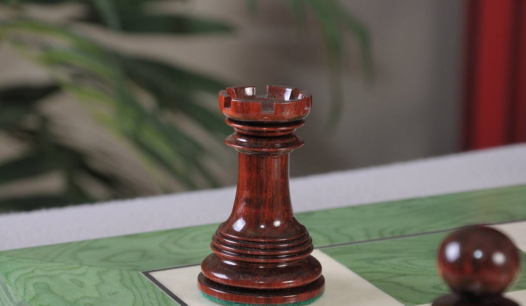 Staunton Preston Chess Set, Box and Board Combination - Blood Rosewood