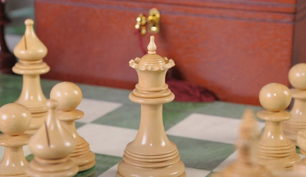 Staunton Preston Chess Set, Box and Board Combination - Ebony