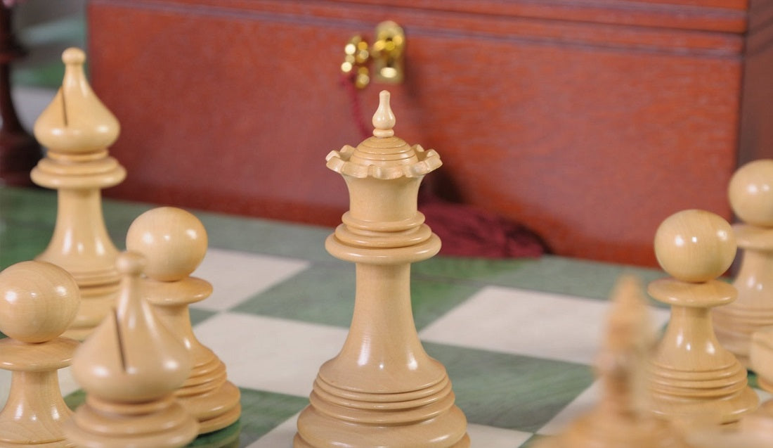 Staunton Preston Chess Set, Box and Board Combination - Ebony