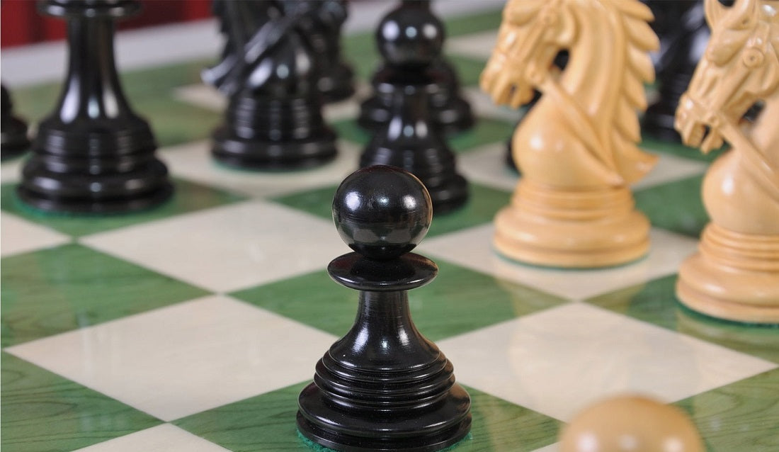 Staunton Preston Chess Set, Box and Board Combination - Ebony