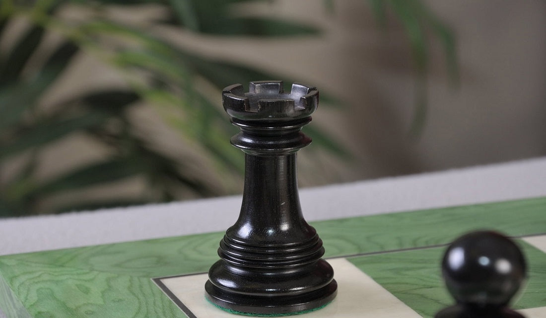 Staunton Preston Chess Set, Box and Board Combination - Ebony