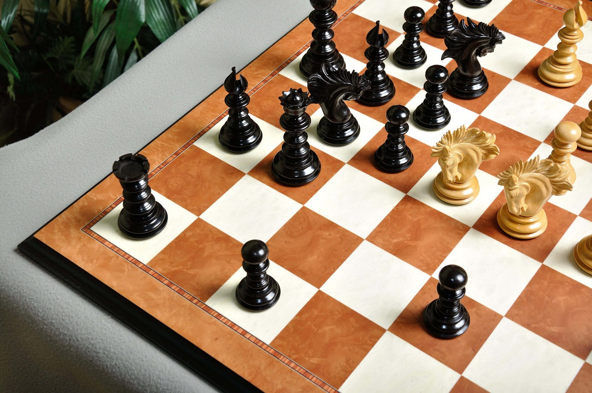 Staunton Savano Chess Set, Box and Board Combination - Ebony