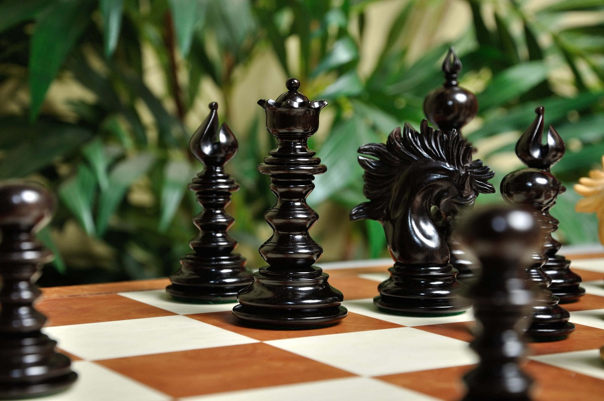 Staunton Savano Chess Set, Box and Board Combination - Ebony