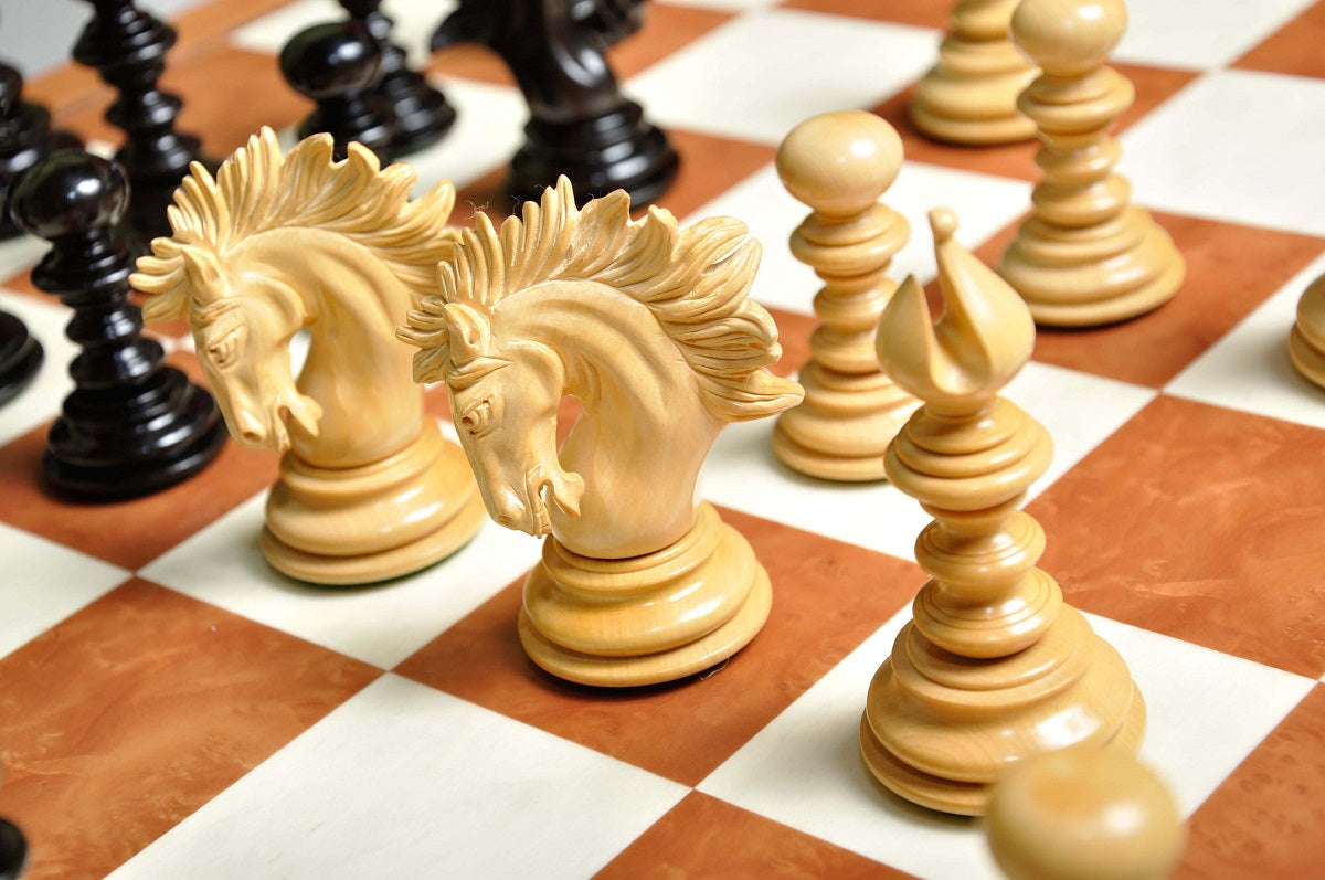 Staunton Savano Chess Set, Box and Board Combination - Ebony