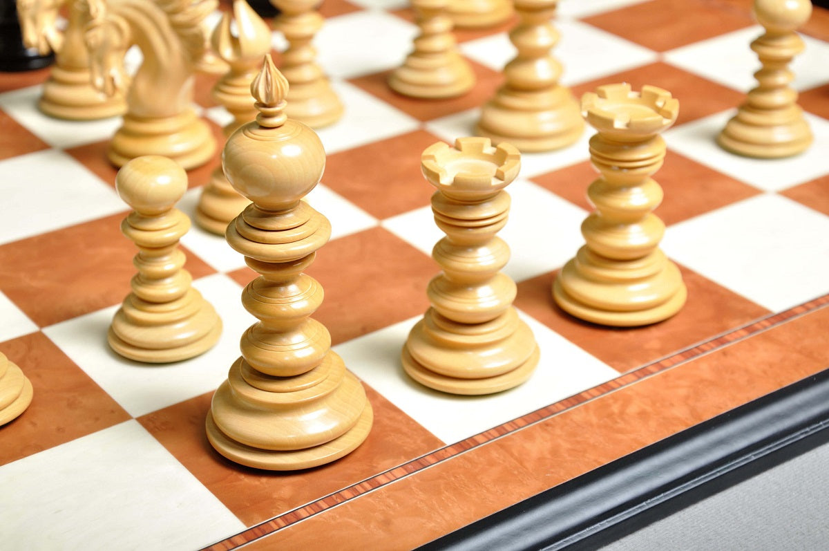 Staunton Savano Chess Set, Box and Board Combination - Ebony