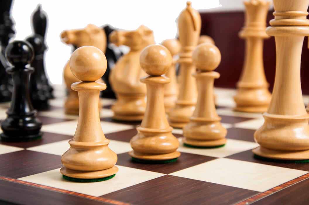 Staunton St. Petersburg Chess Set, Box and Board Combination - Ebony