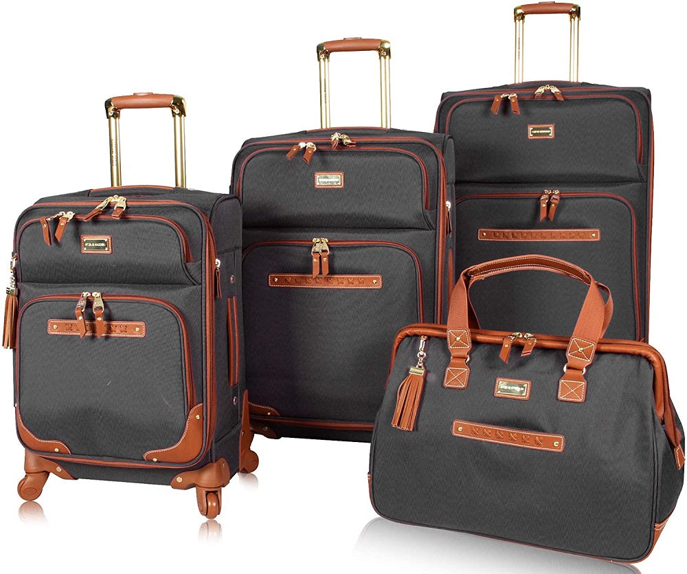Steve Madden Black 4-Piece Luggage Set