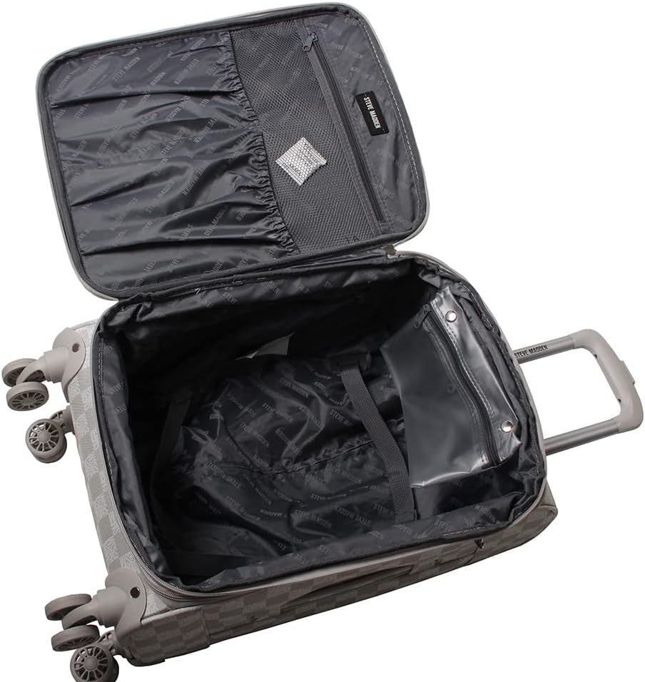 Steve Madden Chalet Light Grey 3-Piece Luggage Set