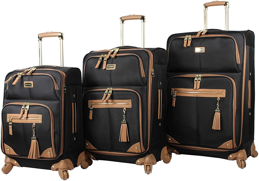 Steve Madden Harlo Black 3-Piece Luggage Set