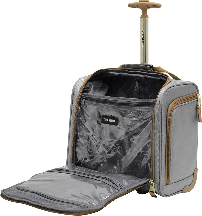Steve Madden Harlo Grey 3-Piece Under Seat Luggage Set