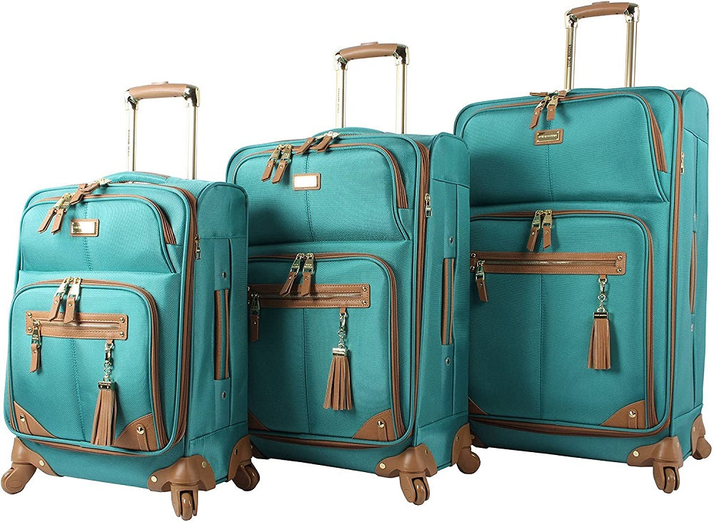 Steve Madden Harlo Teal Blue 3-Piece Luggage Set