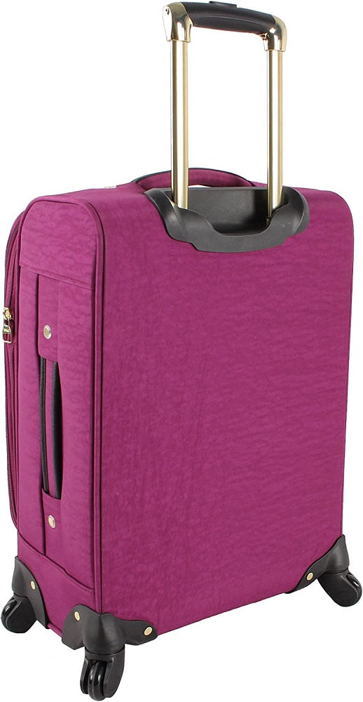 Steve Madden Peek-A-Boo Purple 3-Piece Under Seat Luggage Set