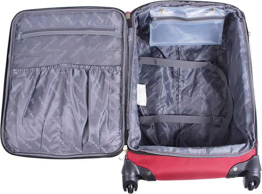 Steve Madden Rockstar Red 3-Piece Luggage Set