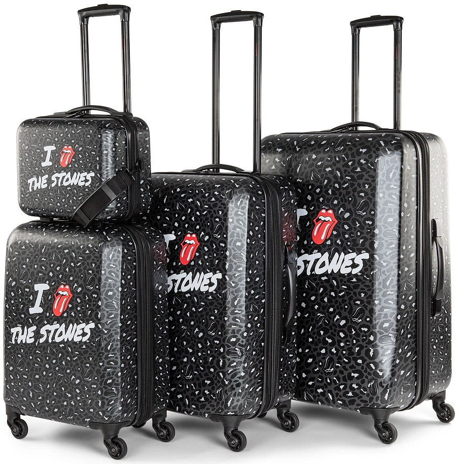 The Rolling Stones Paint It Black 4-Piece Luggage Set