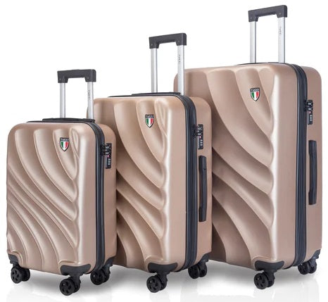 Tucci 3-Piece Luggage Set - Cremosa