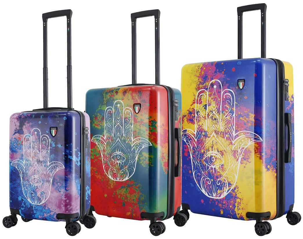 Tucci 3-Piece Luggage Set - Hamsa