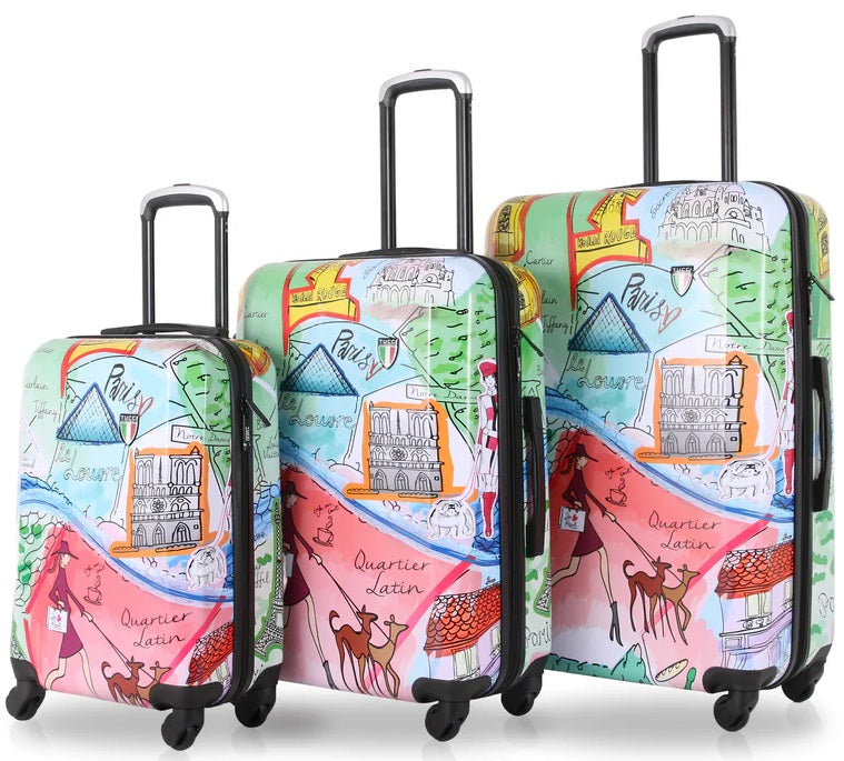 Tucci 3-Piece Luggage Set - J'aime Paris