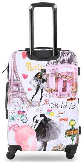 Tucci 3-Piece Luggage Set - Paris Love