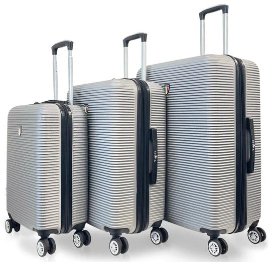 Tucci 3-Piece Luggage Set - Scoperta in Silver