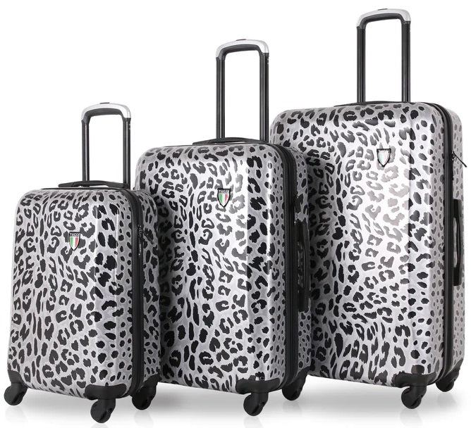 Tucci 3-Piece Luggage Set - Winter Leopard